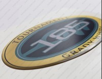 Grady White 185 Tournament Raised Domed 3D Decal 5" x 2.7" 1pcs.